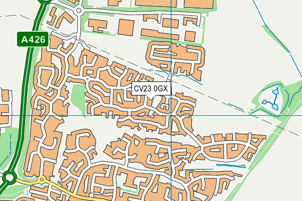 CV23 0GX map - OS VectorMap District (Ordnance Survey) CV23 0GX map - OS VectorMap District (Ordnance Survey)