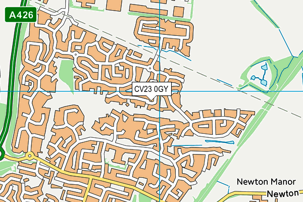 CV23 0GY map - OS VectorMap District (Ordnance Survey) CV23 0GY map - OS VectorMap District (Ordnance Survey)