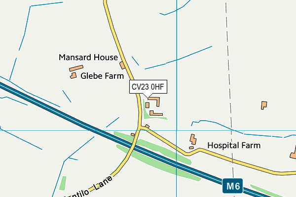 CV23 0HF map - OS VectorMap District (Ordnance Survey) CV23 0HF map - OS VectorMap District (Ordnance Survey)