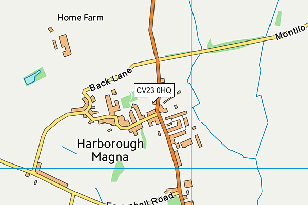 CV23 0HQ map - OS VectorMap District (Ordnance Survey)