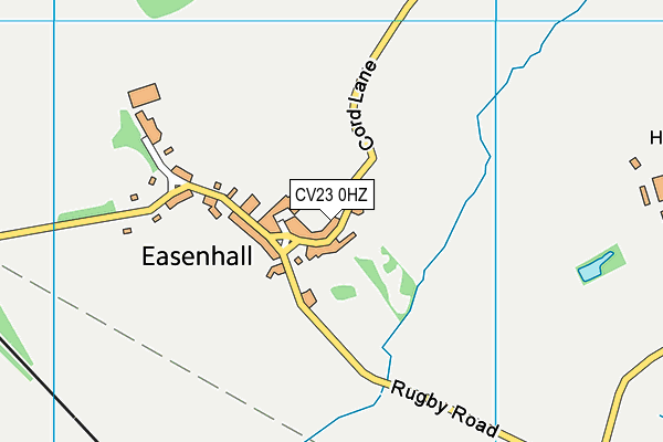 CV23 0HZ map - OS VectorMap District (Ordnance Survey)