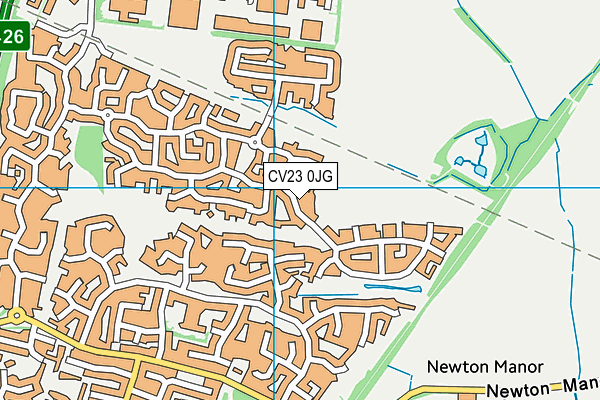 CV23 0JG map - OS VectorMap District (Ordnance Survey) CV23 0JG map - OS VectorMap District (Ordnance Survey)