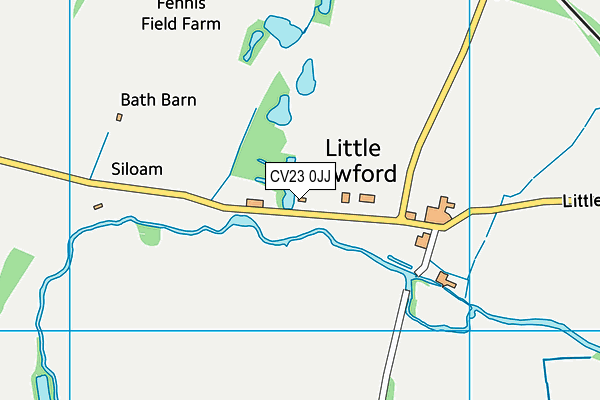 CV23 0JJ map - OS VectorMap District (Ordnance Survey)