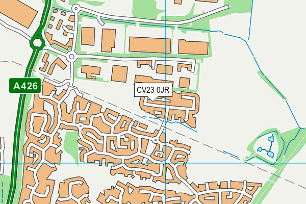 CV23 0JR map - OS VectorMap District (Ordnance Survey) CV23 0JR map - OS VectorMap District (Ordnance Survey)