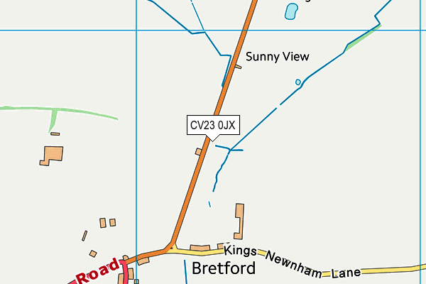 CV23 0JX map - OS VectorMap District (Ordnance Survey) CV23 0JX map - OS VectorMap District (Ordnance Survey)