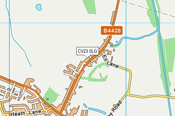 CV23 0LG map - OS VectorMap District (Ordnance Survey) CV23 0LG map - OS VectorMap District (Ordnance Survey)