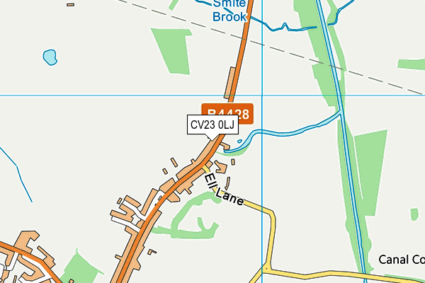 CV23 0LJ map - OS VectorMap District (Ordnance Survey) CV23 0LJ map - OS VectorMap District (Ordnance Survey)