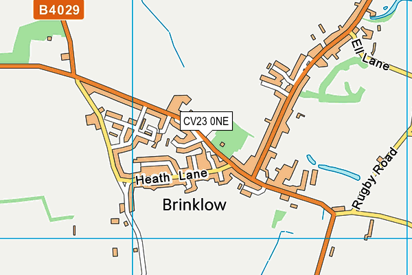 CV23 0NE map - OS VectorMap District (Ordnance Survey) CV23 0NE map - OS VectorMap District (Ordnance Survey)