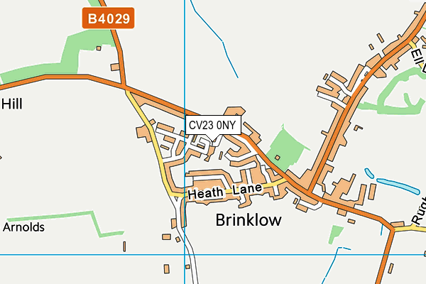 CV23 0NY map - OS VectorMap District (Ordnance Survey) CV23 0NY map - OS VectorMap District (Ordnance Survey)