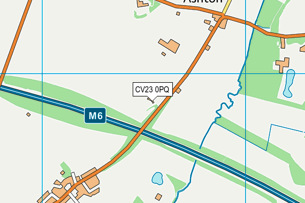 CV23 0PQ map - OS VectorMap District (Ordnance Survey) CV23 0PQ map - OS VectorMap District (Ordnance Survey)