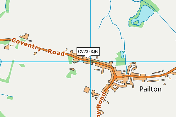 CV23 0QB map - OS VectorMap District (Ordnance Survey) CV23 0QB map - OS VectorMap District (Ordnance Survey)