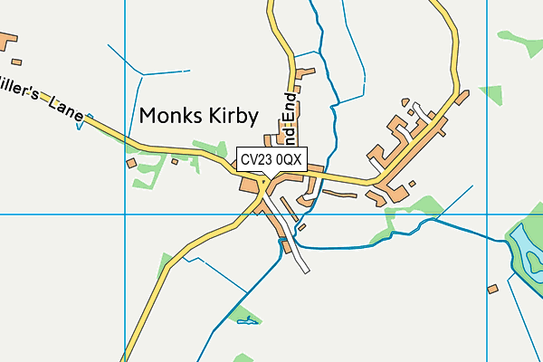 CV23 0QX map - OS VectorMap District (Ordnance Survey) CV23 0QX map - OS VectorMap District (Ordnance Survey)