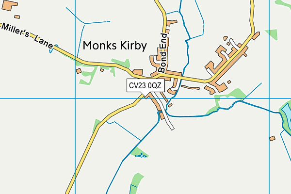 CV23 0QZ map - OS VectorMap District (Ordnance Survey) CV23 0QZ map - OS VectorMap District (Ordnance Survey)
