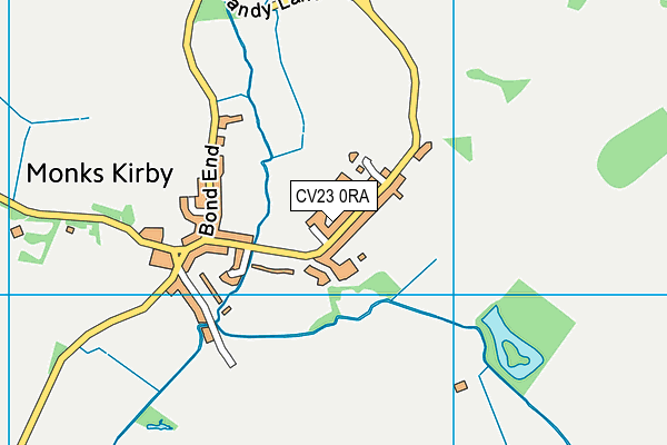 CV23 0RA map - OS VectorMap District (Ordnance Survey) CV23 0RA map - OS VectorMap District (Ordnance Survey)