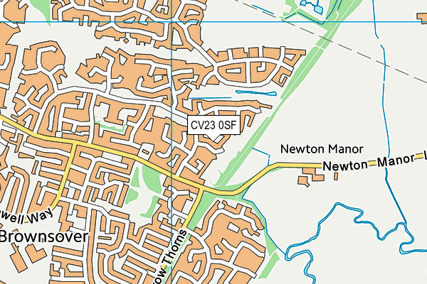 CV23 0SF map - OS VectorMap District (Ordnance Survey) CV23 0SF map - OS VectorMap District (Ordnance Survey)