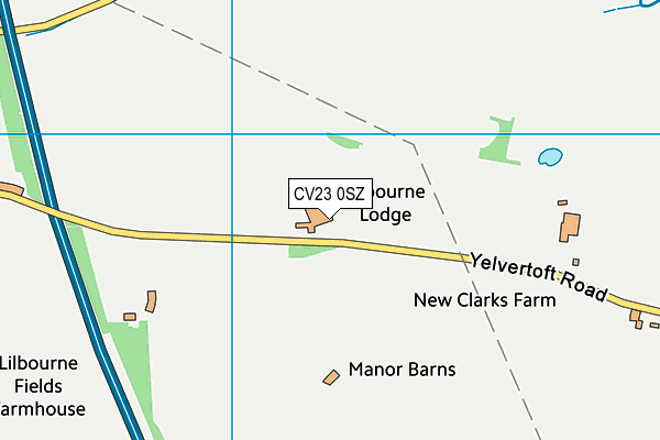 CV23 0SZ map - OS VectorMap District (Ordnance Survey) CV23 0SZ map - OS VectorMap District (Ordnance Survey)