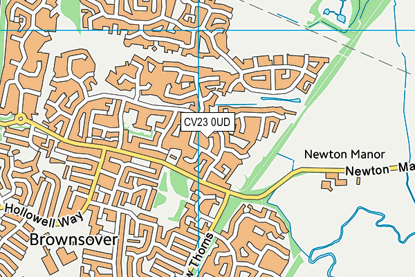 CV23 0UD map - OS VectorMap District (Ordnance Survey) CV23 0UD map - OS VectorMap District (Ordnance Survey)