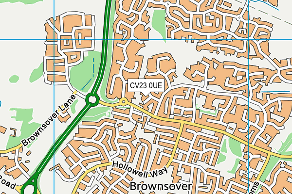 CV23 0UE map - OS VectorMap District (Ordnance Survey) CV23 0UE map - OS VectorMap District (Ordnance Survey)