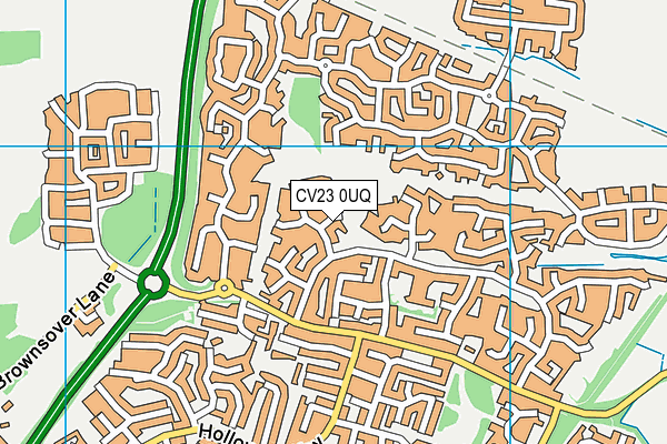 CV23 0UQ map - OS VectorMap District (Ordnance Survey) CV23 0UQ map - OS VectorMap District (Ordnance Survey)