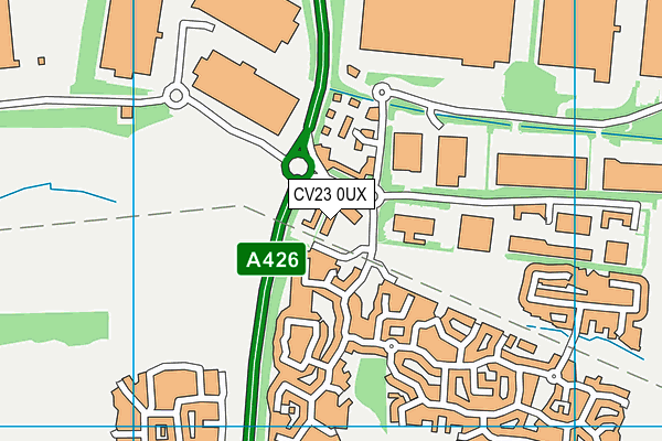 CV23 0UX map - OS VectorMap District (Ordnance Survey) CV23 0UX map - OS VectorMap District (Ordnance Survey)
