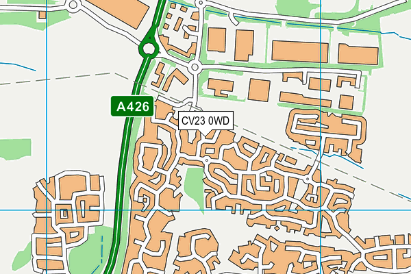 CV23 0WD map - OS VectorMap District (Ordnance Survey) CV23 0WD map - OS VectorMap District (Ordnance Survey)
