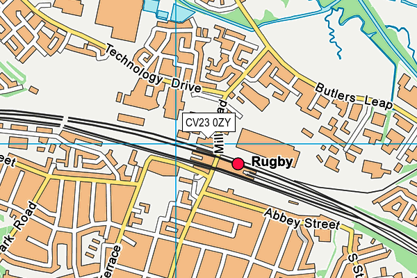 CV23 0ZY map - OS VectorMap District (Ordnance Survey) CV23 0ZY map - OS VectorMap District (Ordnance Survey)