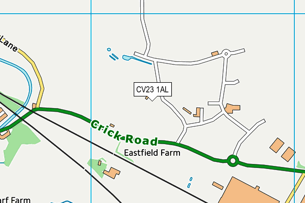 CV23 1AL map - OS VectorMap District (Ordnance Survey) CV23 1AL map - OS VectorMap District (Ordnance Survey)