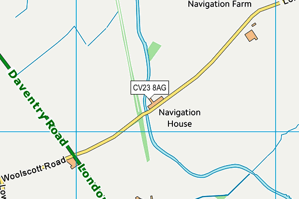 CV23 8AG map - OS VectorMap District (Ordnance Survey) CV23 8AG map - OS VectorMap District (Ordnance Survey)