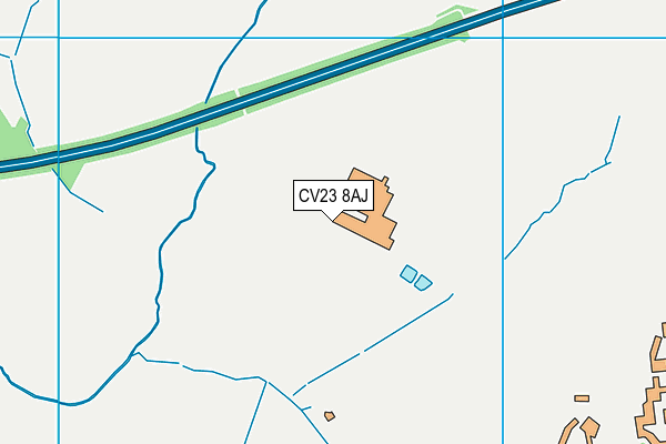 CV23 8AJ map - OS VectorMap District (Ordnance Survey) CV23 8AJ map - OS VectorMap District (Ordnance Survey)
