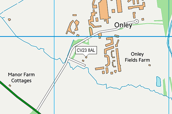 CV23 8AL map - OS VectorMap District (Ordnance Survey) CV23 8AL map - OS VectorMap District (Ordnance Survey)