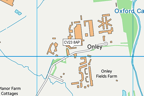 CV23 8AP map - OS VectorMap District (Ordnance Survey) CV23 8AP map - OS VectorMap District (Ordnance Survey)