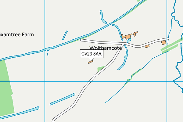 CV23 8AR map - OS VectorMap District (Ordnance Survey) CV23 8AR map - OS VectorMap District (Ordnance Survey)