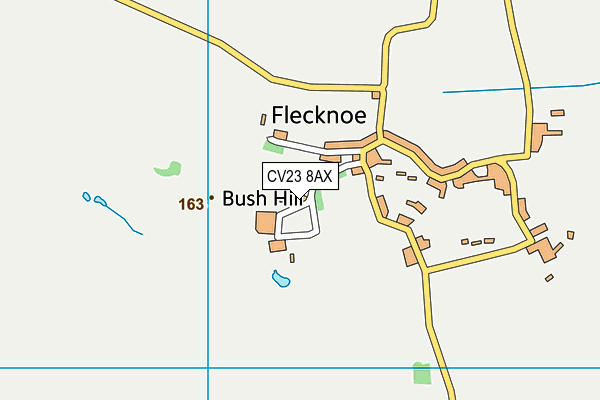 CV23 8AX map - OS VectorMap District (Ordnance Survey)