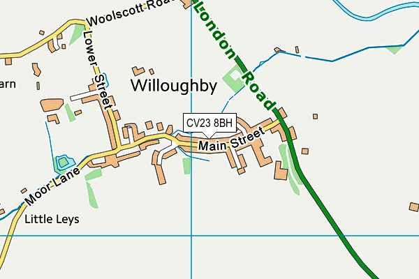 CV23 8BH map - OS VectorMap District (Ordnance Survey) CV23 8BH map - OS VectorMap District (Ordnance Survey)