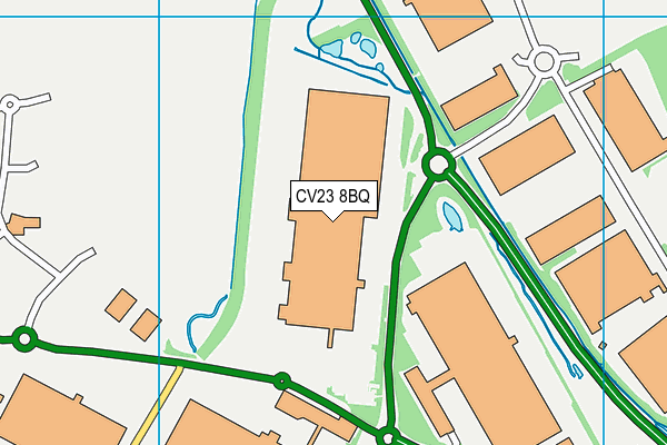 CV23 8BQ map - OS VectorMap District (Ordnance Survey) CV23 8BQ map - OS VectorMap District (Ordnance Survey)