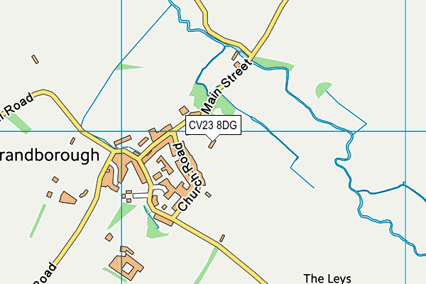 CV23 8DG map - OS VectorMap District (Ordnance Survey)