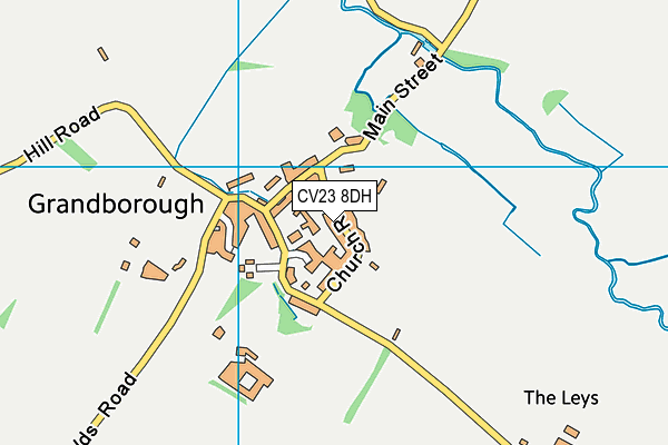 CV23 8DH map - OS VectorMap District (Ordnance Survey)