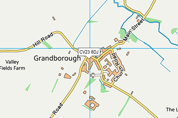 CV23 8DJ map - OS VectorMap District (Ordnance Survey)