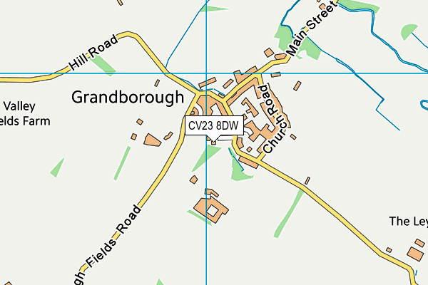 CV23 8DW map - OS VectorMap District (Ordnance Survey) CV23 8DW map - OS VectorMap District (Ordnance Survey)