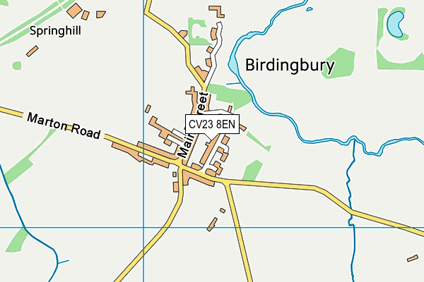 CV23 8EN map - OS VectorMap District (Ordnance Survey) CV23 8EN map - OS VectorMap District (Ordnance Survey)