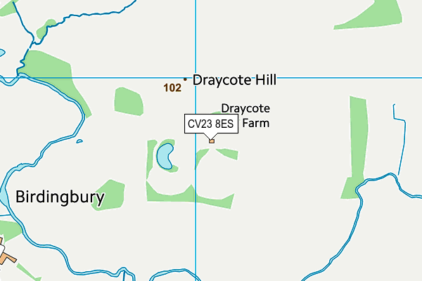 CV23 8ES map - OS VectorMap District (Ordnance Survey) CV23 8ES map - OS VectorMap District (Ordnance Survey)