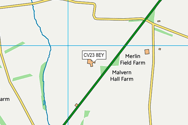 CV23 8EY map - OS VectorMap District (Ordnance Survey)