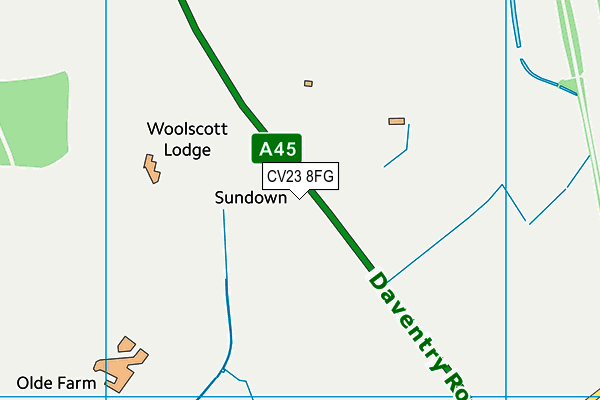 CV23 8FG map - OS VectorMap District (Ordnance Survey) CV23 8FG map - OS VectorMap District (Ordnance Survey)