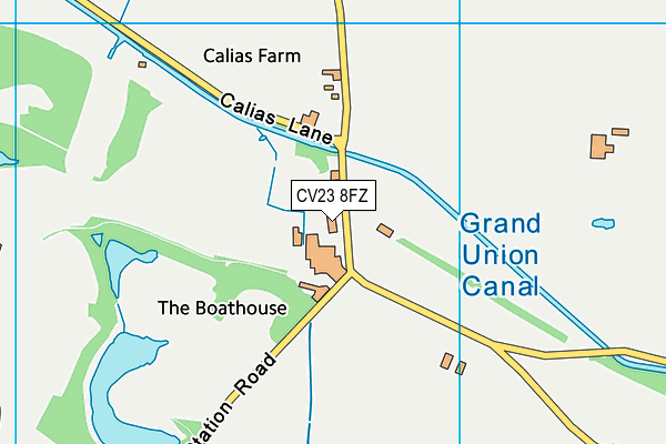 CV23 8FZ map - OS VectorMap District (Ordnance Survey) CV23 8FZ map - OS VectorMap District (Ordnance Survey)