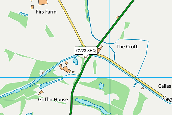 CV23 8HQ map - OS VectorMap District (Ordnance Survey) CV23 8HQ map - OS VectorMap District (Ordnance Survey)