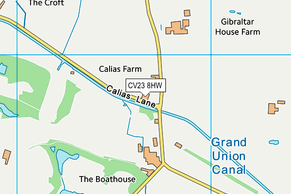 CV23 8HW map - OS VectorMap District (Ordnance Survey) CV23 8HW map - OS VectorMap District (Ordnance Survey)