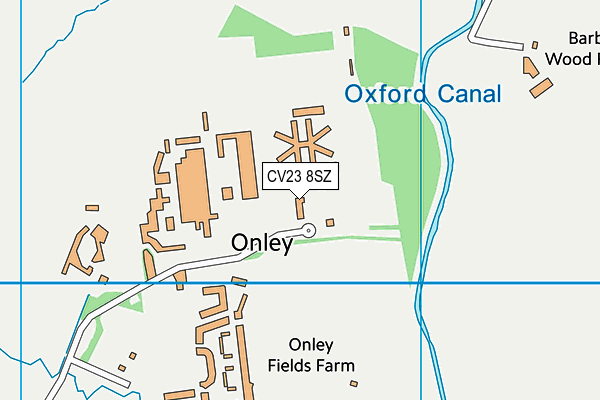CV23 8SZ map - OS VectorMap District (Ordnance Survey)