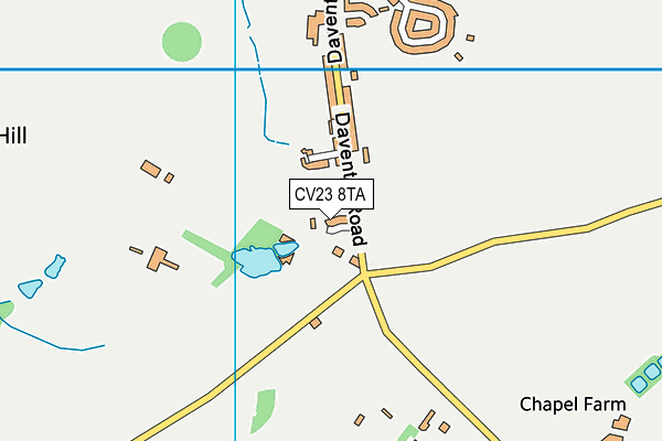 CV23 8TA map - OS VectorMap District (Ordnance Survey) CV23 8TA map - OS VectorMap District (Ordnance Survey)