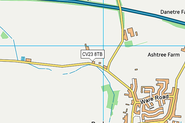 CV23 8TB map - OS VectorMap District (Ordnance Survey) CV23 8TB map - OS VectorMap District (Ordnance Survey)