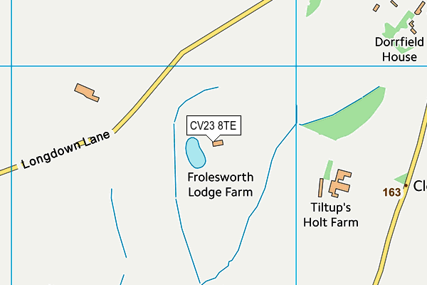 CV23 8TE map - OS VectorMap District (Ordnance Survey) CV23 8TE map - OS VectorMap District (Ordnance Survey)